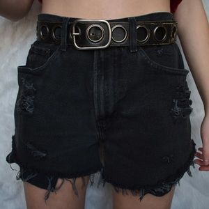Distressed Tommy High Waisted Shorts